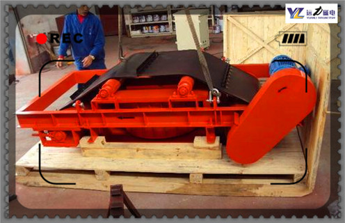 自卸式電磁除鐵器，福建懸掛自卸式電磁除鐵器技術(shù)方案電流_福建懸掛自卸式電磁除鐵器技術(shù)方案廠家配件_型號(hào)及工作視頻 