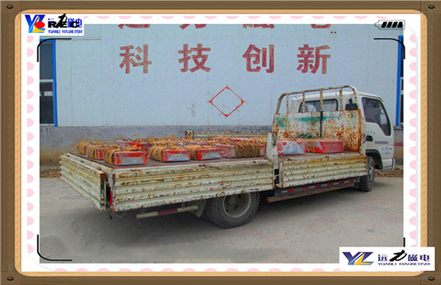 懸掛式永磁除鐵器，江蘇rcyb懸掛式永磁除鐵器_內(nèi)部磁塊安裝方法_江蘇rcyb懸掛式永磁除鐵器型號視頻定制供應(yīng)型號價格