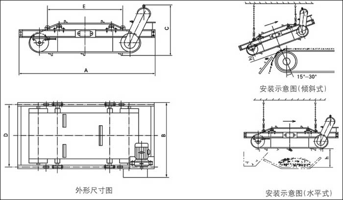 　　電磁除鐵器RCDD-12,濰坊遠力磁電熱點,電磁除鐵器產(chǎn)品效果認證質(zhì)量好遠力磁電竭誠為您服務(wù)為您做到!節(jié)能環(huán)保行業(yè)領(lǐng)先.電磁除鐵器RCDD-12為您私人定制性價比高生產(chǎn)方案. 　一.電磁除鐵器rcdd-12設(shè)計特點：   　　自卸式永磁除鐵器是由高性能永磁磁芯.棄鐵皮帶.減速電機.框架.滾筒等部分組成,可與各種輸送機配套使用.  　　二.電磁除鐵器rcdd-12技術(shù)特點：   　　1.高性能釹鐵硼做磁源,磁性強,不易退磁.  　　2.兩邊滾筒為腰鼓形結(jié)構(gòu),具備自動糾偏功能,密封性極好,所以能很好的適應(yīng)各種惡劣環(huán)境.  　　3.控制部分可以皮帶機連鎖,可實現(xiàn)就地手動控制和集中控制兩種方式.  　　4.無勵磁線圈,省電節(jié)能.  　　5.不需要整流控制裝置,可靠性高.  　　6.不存在溫升問題,磁場強度也就不存在“冷態(tài)”“熱態(tài)”之分,磁場恒定.  　　7.斷電時,吸在除鐵器上的鐵件不會掉回到輸送物料上.  　　8.不存在絕緣和耐壓問題.配上防爆電機驅(qū)動的棄鐵輸送帶即可成為防爆除塵器.但是,永磁除鐵器的磁場強度會發(fā)生衰減,選用時應(yīng)注意調(diào)查落實.